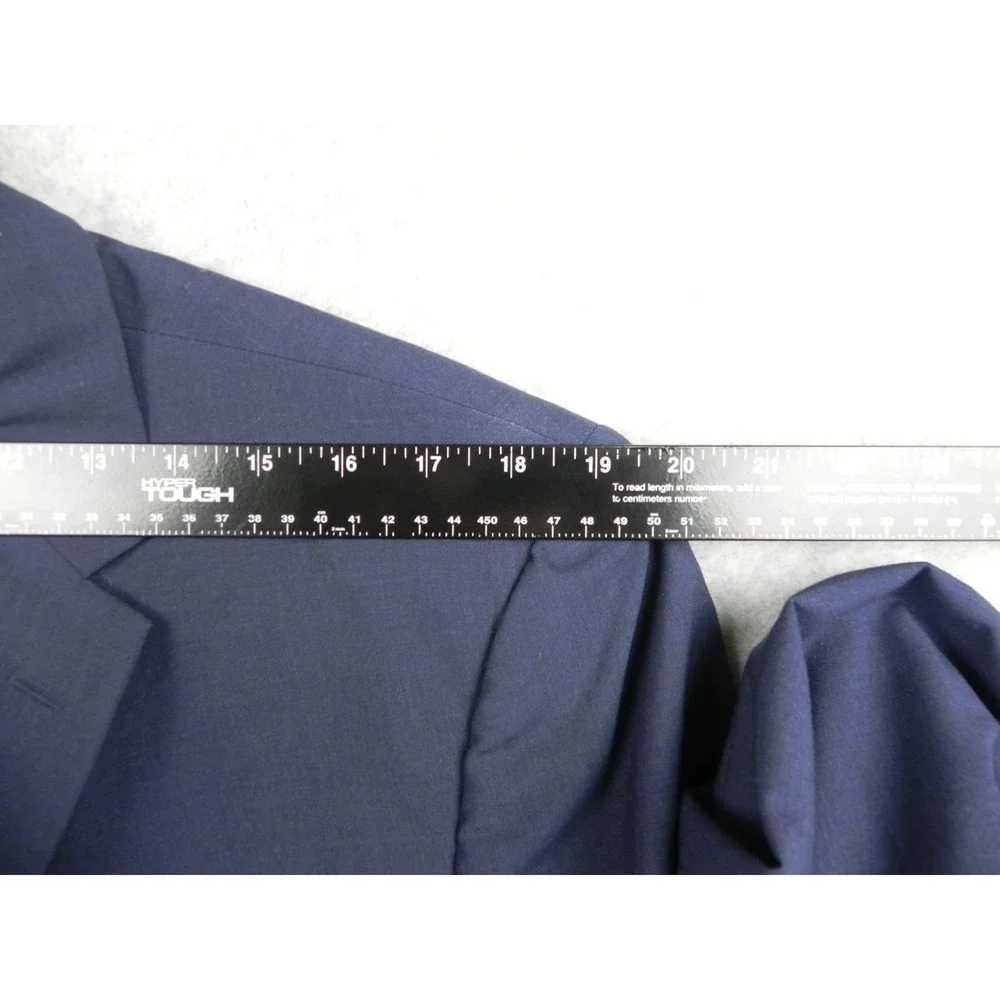 Jos A Bank Blazer Mens 43R Joseph Slim Fit Wool‎ 2-Button Suit Jacket Coat Blue